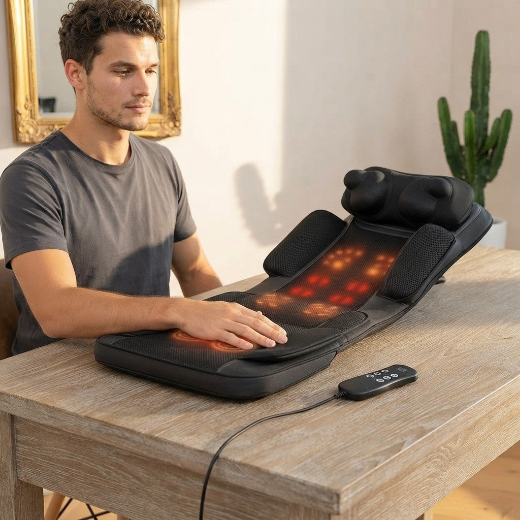 Velora Full-Body Heated Vibration & Shiatsu Massager Cushion